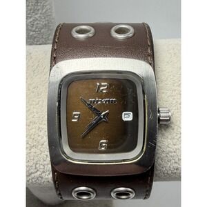 Nixon Rev It Up The Mini GTO New Battery Ladies Watch 30MM 7.75" Leather Band